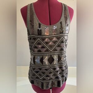 Express sequinned top